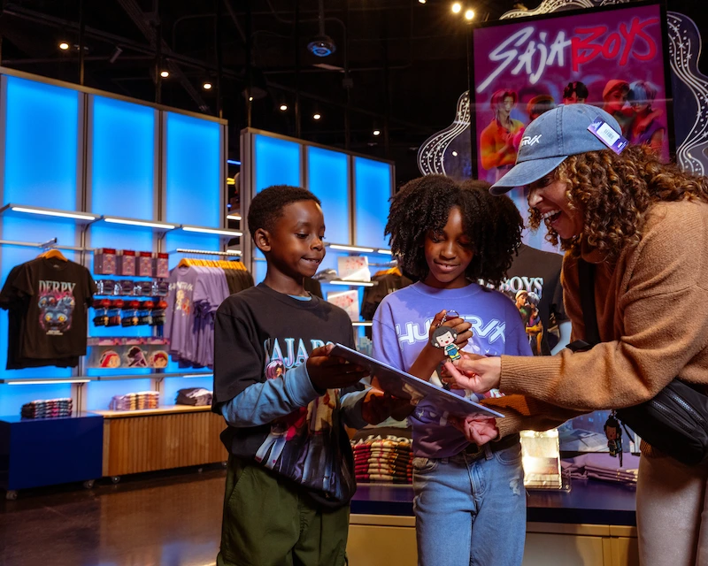 Family in Netflix House Retail